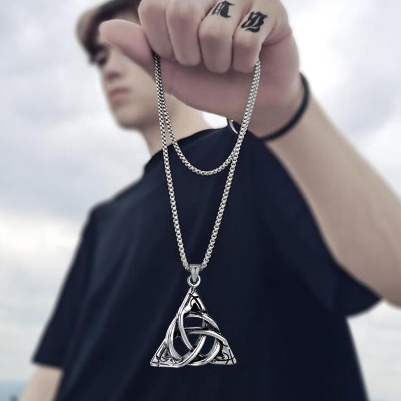 Wholesale Stainless Steel Cross Couple Necklace